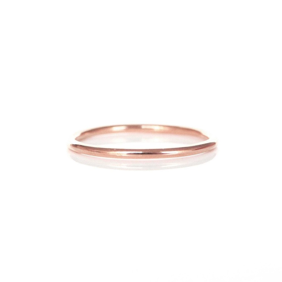 Rings CR-194 Poise Thin Band Ring - Rose Gold