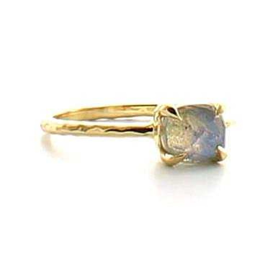 Rings JFR-1499 Mini Protect Ring Labradorite & Gold