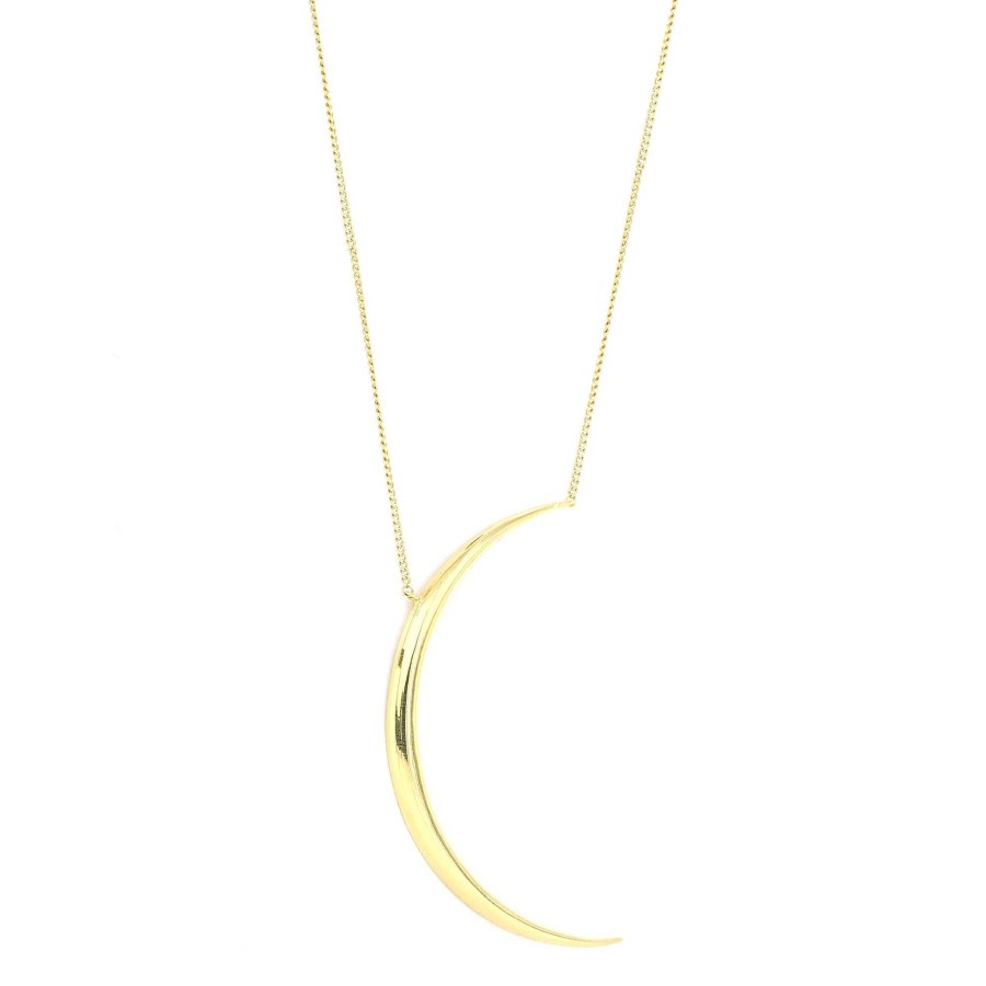 Necklaces CN-159 Dream Luna Crescent Pendant Necklace - Gold