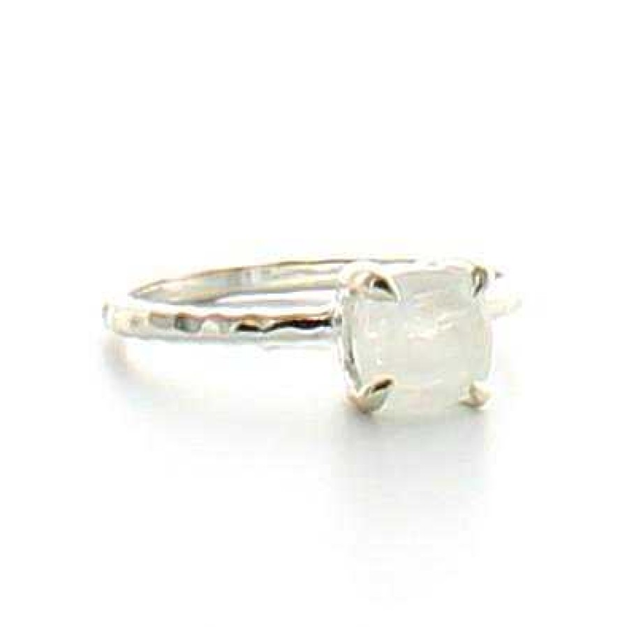 Rings JFR-1499 Mini Protect Ring Rainbow Moonstone & Silver