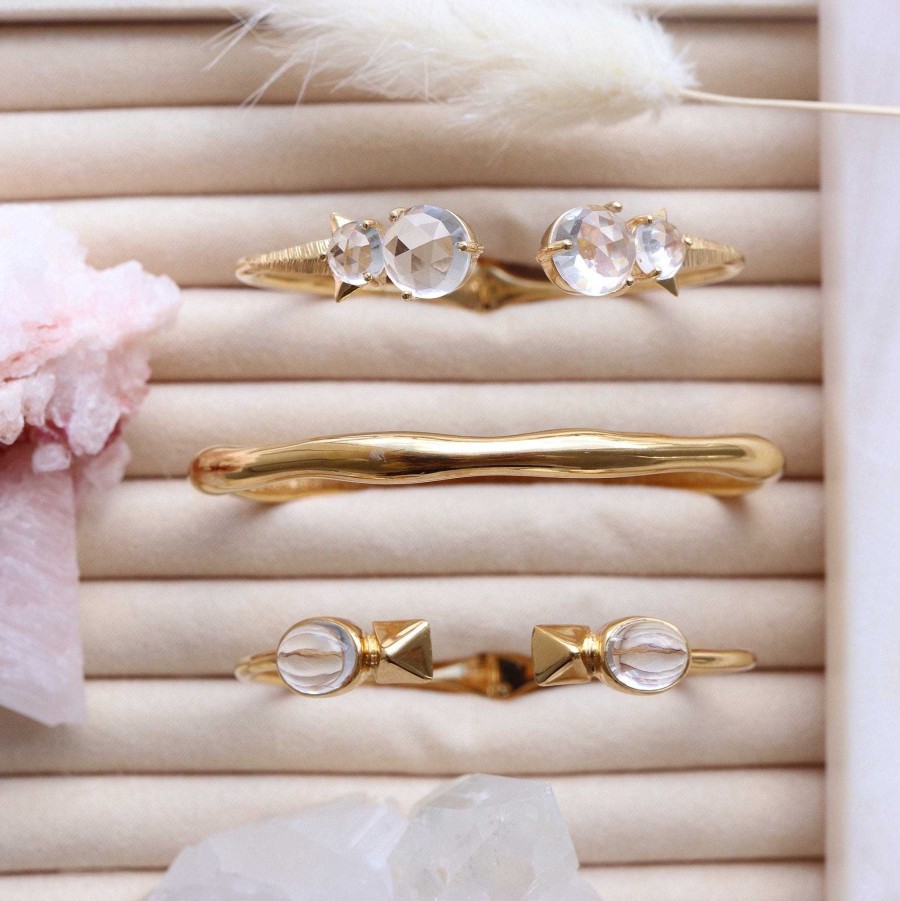 Bracelets SP Glee Cuff - Rock Crystal & Gold