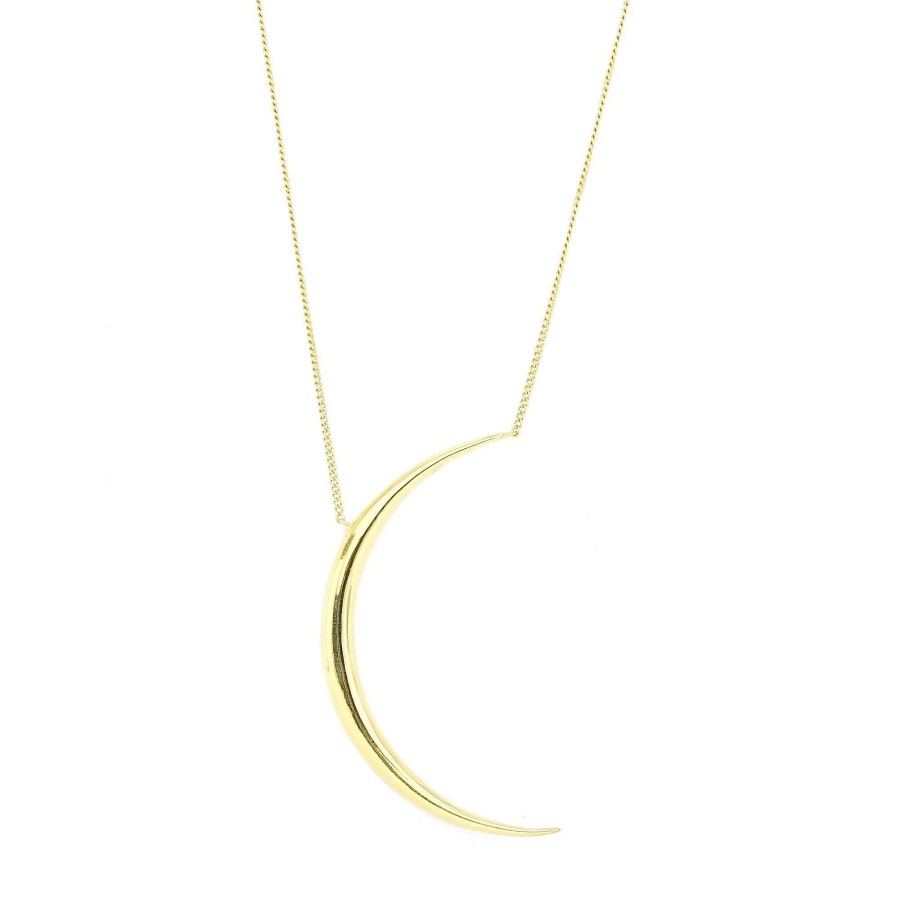 Necklaces CN-159 Dream Luna Crescent Pendant Necklace - Gold