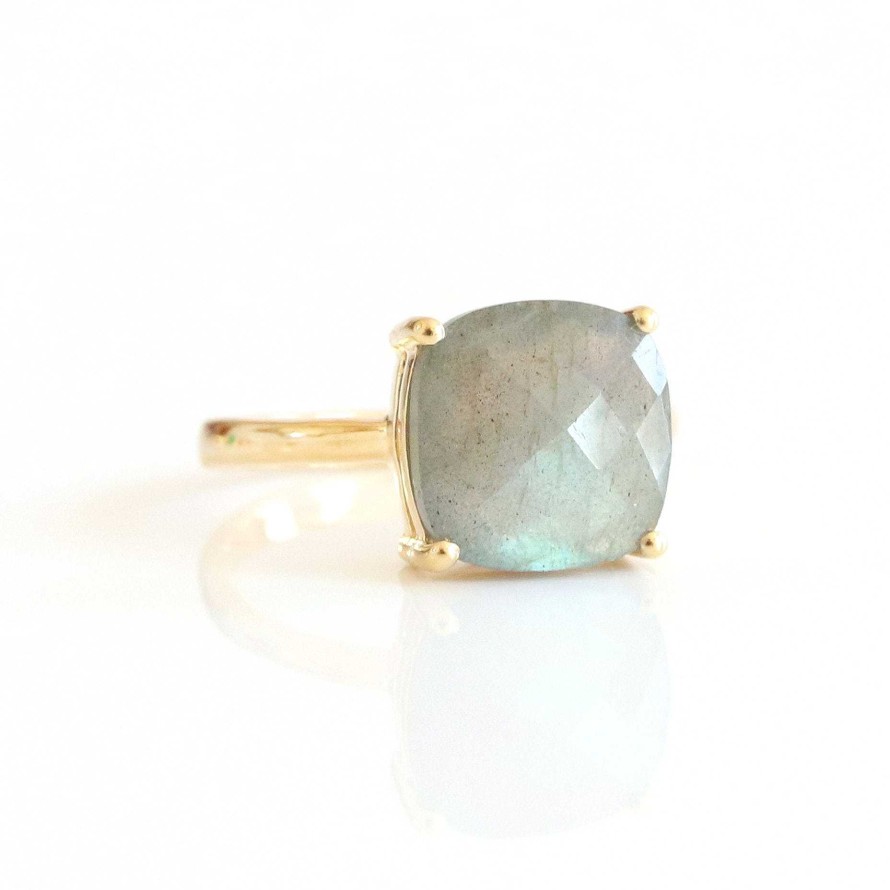 Rings JFR-575 Glee Ring - Labradorite & Gold