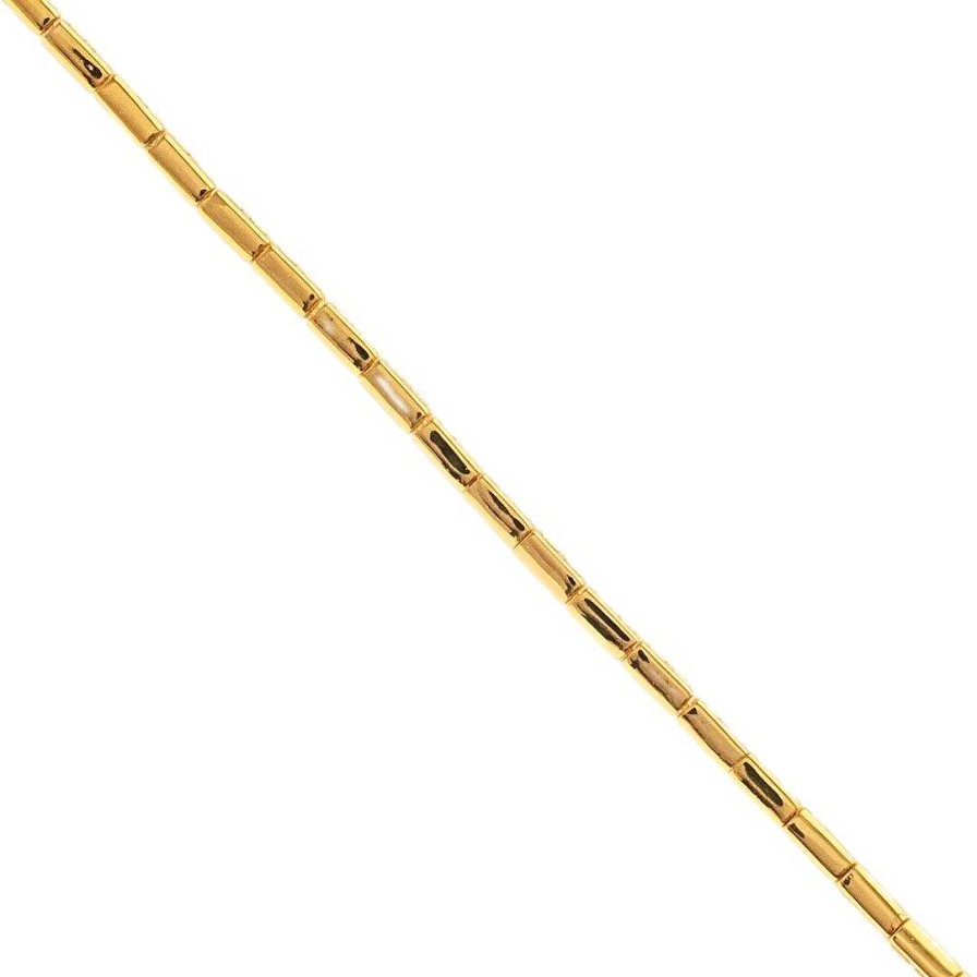 Bracelets SB48-3222 Poise Bar Chain Bracelet - Gold