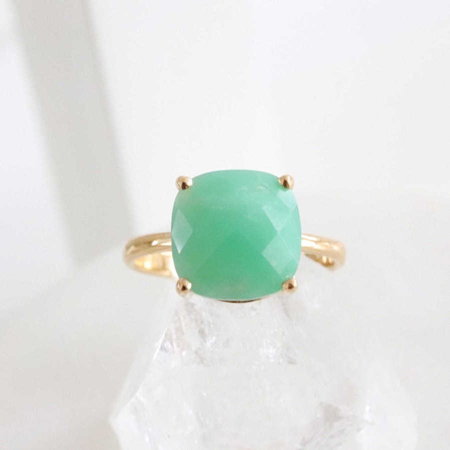 Rings JFR-575 Glee Ring - Chrysoprase & Gold